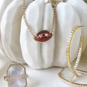 Park Lane 🏈 TOUCHDOWN 🏈 Football Necklace KENDRA SCOTT Inspired 🏈 Super Bowl